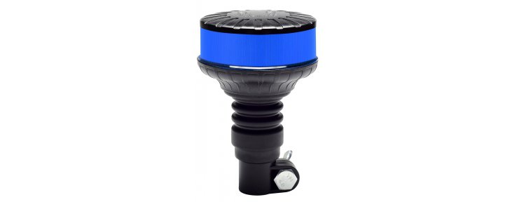 gyrophare extra plat sur hampe leds bleu